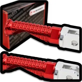 Mc1fprr47bsimprordpn22001b Mc Motoparts M-pro Cnc Red Front Foot Pegs For Kawasaki Ninja 650r 09