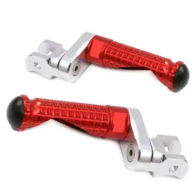 Mcrcfpfg67m25simproxxxsn23413 Mc Motoparts Red M-pro 25mm Extend Rider Foot Pegs For Suzuki Sv650 17 18 19 20 21