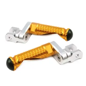 Mcrcfpfg76m25simproxxxsn23288 Mc Motoparts Gold M-pro 25mm Extend Rider Foot Pegs For Speed Triple 1050 R 09-12 13 14