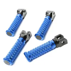 Mcrcfpkitsu043bkpolexxxsn001 Mc Motoparts M-grip Blue Front Rear Foot Pegs For Sv650x Retro Cafe Racer 18 19 20 21 Mcrcfpkitsu043bkpolexxxsn001 Mc Motoparts M-grip Blue Front Rear Foot Pegs For Sv650x Retro Cafe Racer 18 19 20 21