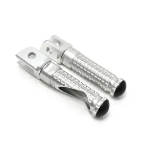 Rmfpfg100simprosimm523366 Mc Motoparts Silver M-pro Alu. Front Footpegs For Yamaha Yzf R6 17 18 19 20 21