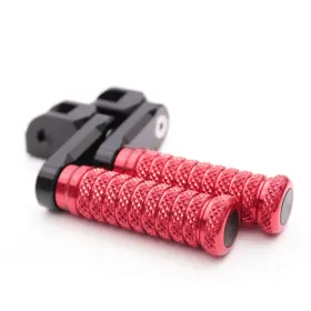 Rmfpfg11bm40bkpolemm523044 Mc Motoparts Red M-grip Front 40mm Extend Foot Pegs For Bmw R Ninet Urban G/s 17 18