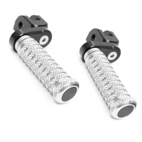 Rmfpfg12m25bkpolemm523048 Mc Motoparts M-grip Front 25mm Adjustable Foot Pegs For Buell Xb12r Firebolt 04