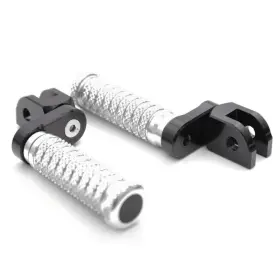 Rmfpfg16m25bkpolemm523070 Mc Motoparts Silver M-grip Front 25mm Extend Foot Pegs For Ducati Sport 1000 /s/bp All Year