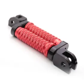 Rmfpfg22m25bkpolemm523101 Mc Motoparts Red M-grip Front 25mm Extend Foot Pegs For Streetfighter 1098cc S 08-12 13 14