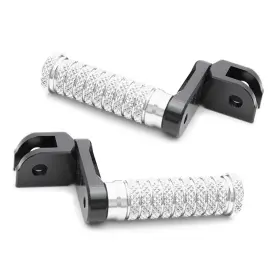 Rmfpfg38m40bkpolemm523173 Mc Motoparts Silver M-grip Front 40mm Extend Foot Pegs For Grom Msx125 13-18 19 20 21 22 23 Rmfpfg38m40bkpolemm523173 Mc Motoparts Silver M-grip Front 40mm Extend Foot Pegs For Grom Msx125 13-18 19 20 21 22 23