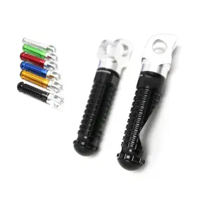 Rmfpfg58simprobkmm523238 Mc Motoparts Black M-pro Alu. Front Footpegs For Mv Agusta Rivale 800 14 15 16