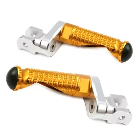 Rmfpfg87m25simprogdmm523319 Mc Motoparts M-pro Gold 25mm Adjustable Front Footpegs For Triumph Bonneville Bobber 17 18