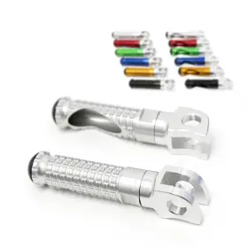 Rmfpfg89simprosimm523409 Mc Motoparts Silver M-pro Alu. Front Footpegs For Triumph Trident 660 21 22 23