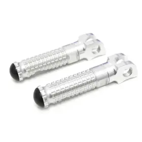 Rmfpfg98simprosimm523404 Mc Motoparts Silver M-pro Alu. Front Footpegs For Yamaha Mt-03 16 17 18 19 20 21 22