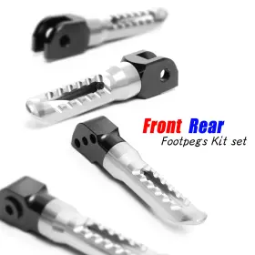 Rmfpkitdu015bkp03titmm523001 Mc Motoparts Titanium Bob Front And Rear Foot Pegs For Hypermotard 1100 Evo 08-11 12 13 14