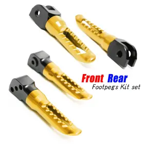 Rmfpkitho036bkp03gdmm523001 Mc Motoparts Gold Bob Front And Rear Foot Pegs For Honda Cbr650f 14 15 16 17 18