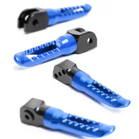 Rmfpkitka011bkp03bumm523002 Mc Motoparts Blue Bob Front And Rear Foot Pegs For Gtr 1400 Concours 14 15-18 19 20 21 22