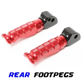 Rmfprr17bkmccprdmm235028 Mc Motoparts R-fight Red Passenger Foot Pegs For Buell Xb9r Firebolt 03 04 05 06 07