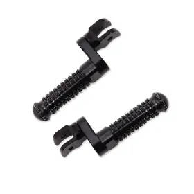 Vvrfpfg0325mmbkmprobkcl470004 Mc Motoparts Racing 25mm Lower Black Front Rider Foot Pegs For Aprilia Tuono V4 R Aprc 12-21
