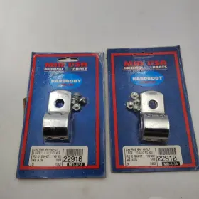 50904-85t Mid Usa 22910 Pair Nos Mid-usa Chrome 1 Inch Frame Clamps Fits Harley Davidson