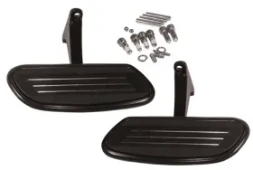 24010 Mid Usa Black Speed-line Rear Passenger Floorboards 1993/later Harley Touring
