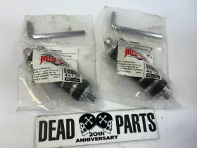 44126 Mid Usa Harley Chrome Long Extended Rubber Band Footpegs Brake Shift Peg