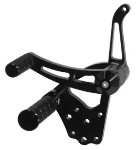 45896 Mid Usa Black Anodized Forward Control Kit 1936-1999 Big Twin 4-speed 3/4 Inch Bore
