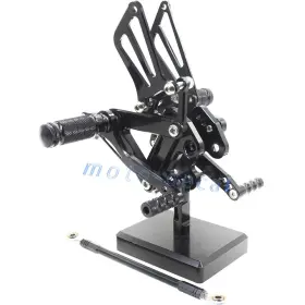 Fpzx6rb9902 Moto-decal Cnc Pedals Pegs Set Footrest For 1999-2002 Ninja Zx6r Rearset Foot Shifter 2001