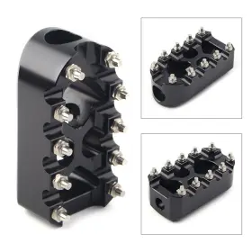 Moto Hij 612047150732 Universal Black Cnc Anti-skid Gear Brake Shift Peg Pedals Mx Style For Harley