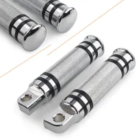Moto Hij 612047602668 Passenger Foot Pegs H-d Male Mount Footpegs Footrests Fit Harley Chrome