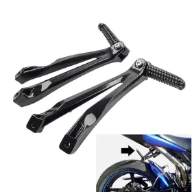 Motohij 698632364340 Rear Passenger Footrests Foot Pegs Bracket For Yamaha Yzf R1 2004-2008