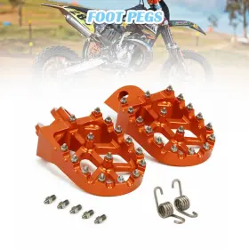 Mc-jta1190-or-au-3 Motor Foot Pegs Pedals Orange Durable Rests Fit For Freeride 250r 2014-2017 Cs