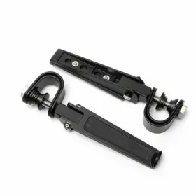 Mc-xha267-bk Motorparts 1 Inch -1-1/4 U-clamp Foot Pegs Fit For Honda Suzuki Harley