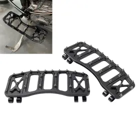 Motorshop 77 311000402726 Front Foot Pedal Rest Footpegs For Harley Touring Flt 1986 Dyna Fld 12-16