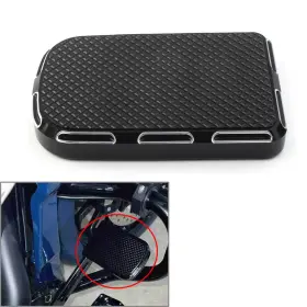 77us Motorshop 512300538430 Brake Pedal Pad Cover For Harley Touring Electra Street Tri Glide Fld Black Usa