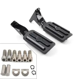 Motorshop168 212500195500 Black Rear Passenger Footpeg Bracket For Harley Electra Glide Road King 1993
