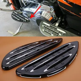 Mas2oooo146hl02911-7f Mpp Pair Driver Floorboards Footrest Foot Pegs Pedal Pads For Harley Road Glide Dyna