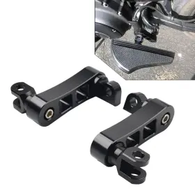 Never0say 311000236079 Foot Peg Mount Extensions For Harley Sportster Xl883 Xl1200 Softail Dyna Black