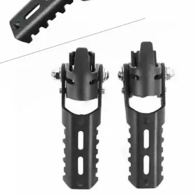 Onegogogo 550741666657 22-25mm Highway Foot Pegs Pair For Bmw R1200gs Pipes Tiger Explorer Clamps