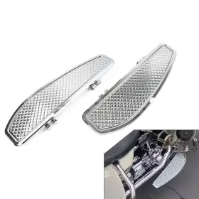 Onegogogo 612345235087 2x Chrome Driver Floorboards For Harley Electra Road Glide King Softail 1986-17
