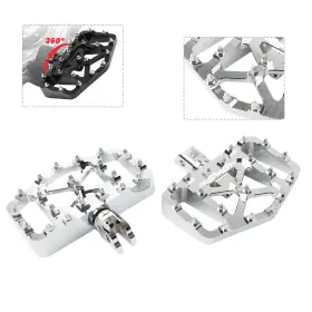 Onestart 163892317790 Pair Chrome Front Footpeg Rider Pedal For Harley Breakout 114 Fxbrs 2018-2020