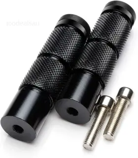 Fp-02-b Oneten Cnc Universal Motorcycle Bicycle Passenger Foot Pegs M8 Rearsets Rear Black