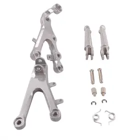 Onlyonee 336854527791 For Yamaha Yzf R6 2006-2011 Rider Front Footpegs Footrests Brackets Set