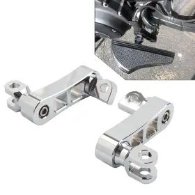 Onlyonee 550754486129 Foot Peg Mount Extensions For Harley Sportster Xl883 Xl1200 Softail Dyna Chrome