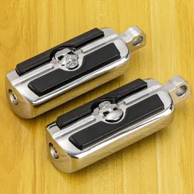 Drsb146hloooo2713zb Oumurs Pair 10mm Foot Pegs Rest Fit For Harley Softail Touring Classic Male Peg Mount
