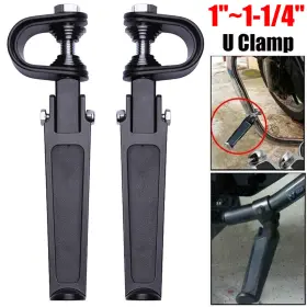 Mpp146tyoooo3oo2-2f Oumurs U-clamp Foot Pegs 1 Inch To 1-1/4 Highway Engine Crash Bar For Harley Touring Dyna