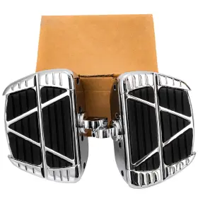 Mppb146hlooo2715zb-1f Oumurs Motorcycle Mini Floorboards Foot Boards Pedals Pegs For Harley Softail Touring