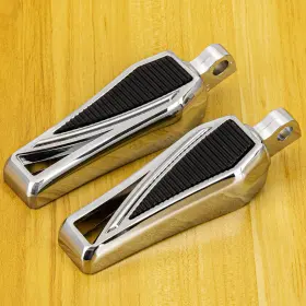 Mppb146hlooo2719zb-1f Oumurs 10mm Highway Foot Pegs Footrest Chrome For Harley Touring Softail Forty Eight
