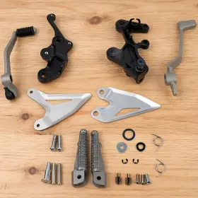 Mppb2ooo6kwooo74oooo1x Oumurs For Kawasaki Ninja 400 2018-2024 500 2024-25 Driver Footpegs Pegs Bracket