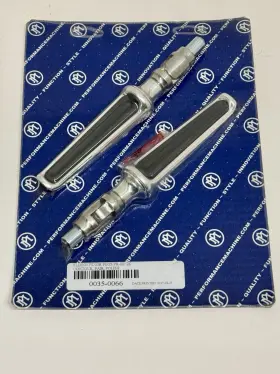 0035-0066 Performance Machine Contour Folding Passenger Foot Pegs For 2000-up Harley