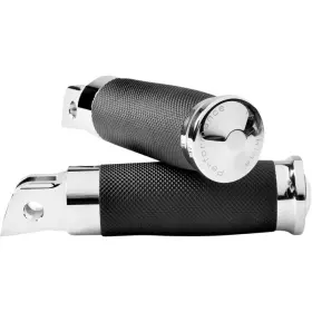 0035-1235m-ch Performance Machine Pm Contour M8 Driver Footpegs - Rubber Wrapp