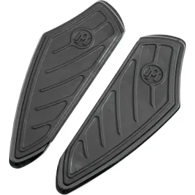 0036-1000-b Performance Machine Driver Floorboards - Black- Ft84-17fl