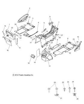 5450041 Polaris Driver Floor Genuine Oem Part Qty 1