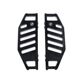 105052 Powerjames Black Rider Floorboards Footboard For Harley 12-16 Fld 86-2017 Softail Deluxe